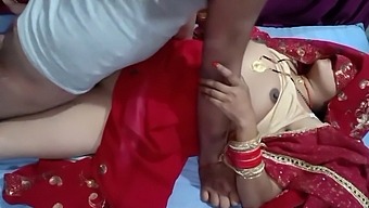 Honeymoon Night Of An Indian Bride In The Marital Bed