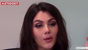 Brunette And Dark-Haired Teen Scam Their Bosses To Start A New Business