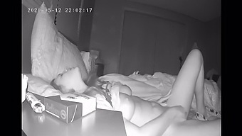 A Reserved Woman Masturbates In Secret Before Bedtime, Hidden Camera Captured