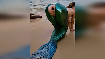A Stranger Penetrates The Mermaid Vigorously On The Beach, Causing Her Delicate Anus To Gape Widely In Outdoor Anal Sex - Generated By Porn Ai