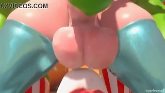 Princess Rosalina, The Horny Slut, Gives A Great Blowjob In This Animated Porn Video.